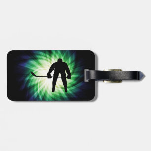Cool Hockey Player Luggage Tag