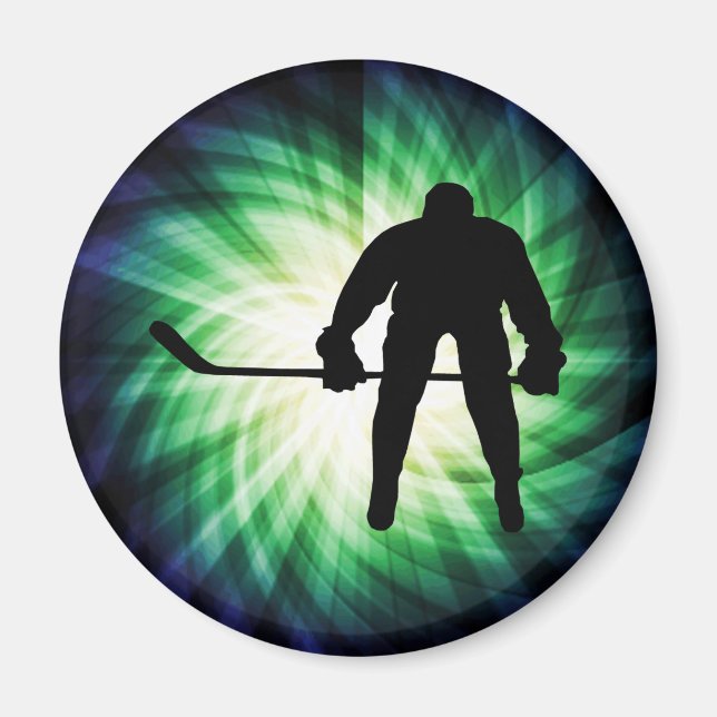 Cool Hockey Player Magnet (Front)