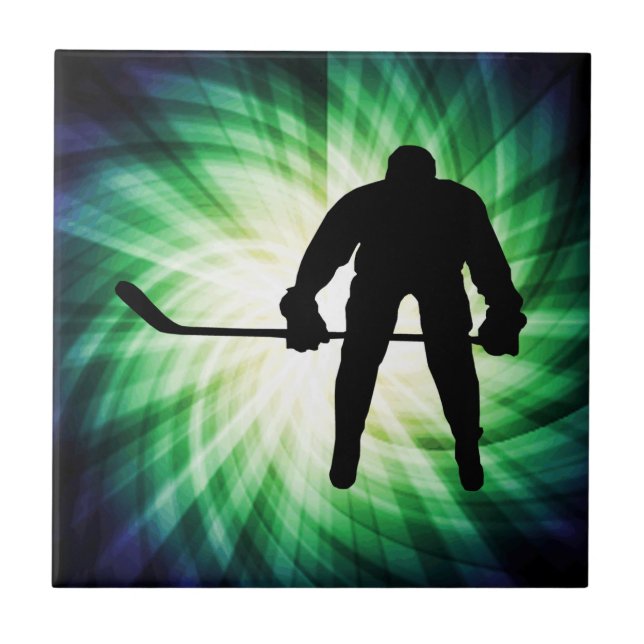 Cool Hockey Player Tile (Front)