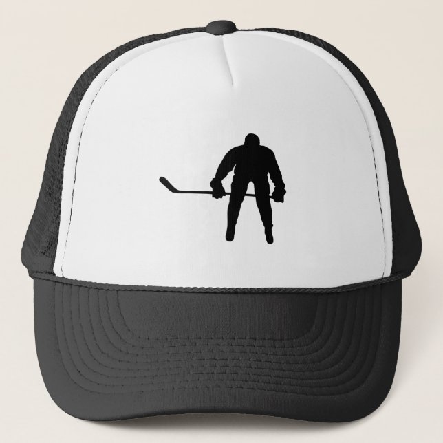 Cool Hockey Player Trucker Hat (Front)