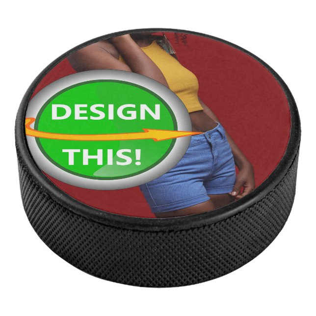 COOL! Hockey Puck - Regulation Size - Custom (3/4)
