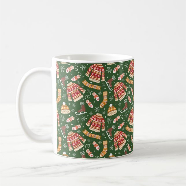 cool holiday winter season coffee mug (Left)