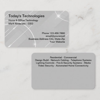 Cool Home And Office Technology Services Business Card
