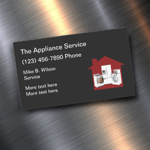 Cool Home Appliance Insurance Service Magnetic Business Card