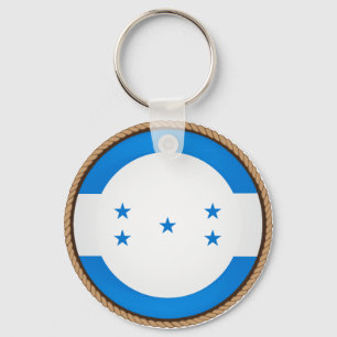 Cool Honduras Flag Seal Key Ring
