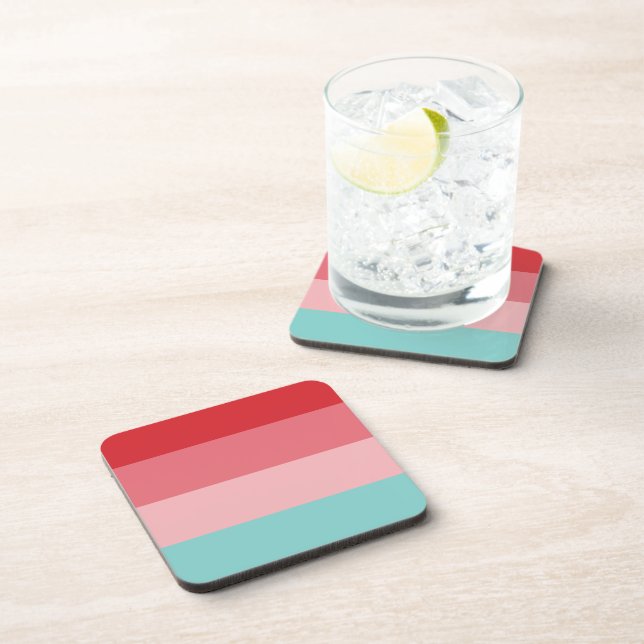 Cool Horizontal Striped Coaster (Right Side)
