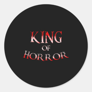 Cool Horror Art For Men Boys Dad Y Horror Movie Lo Classic Round Sticker
