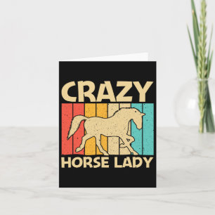 Cool Horse For Women Girls Equestrian Horseback Ri Card