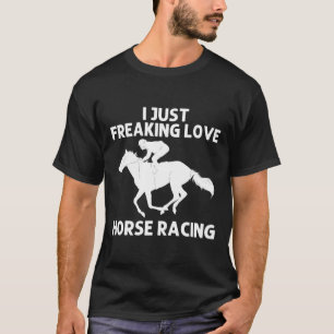 Cool Horse Racing Art For Men Women Horseback Ridi T-Shirt
