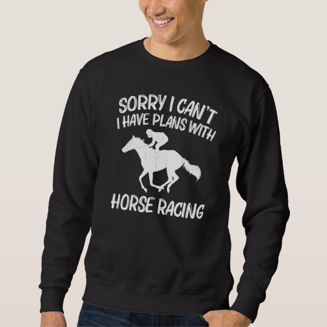 Cool Horse Racing For Men Women Horseback Riding J Sweatshirt (Front)