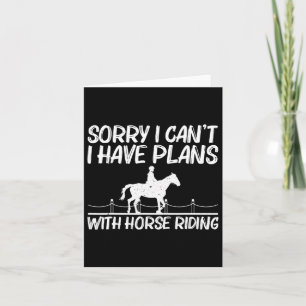 Cool Horse Riding For Men Women Equestrian Horseba Card