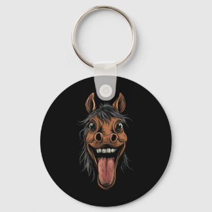 Cool Horse Showing Tongue Horses Riding On Horseba Key Ring