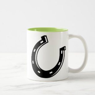 Cool Horseshoe Two-Tone Coffee Mug