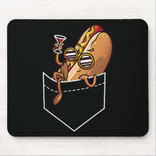 Cool Hot Dog Design For Men Women Kids Dish Hot Do Mouse Pad