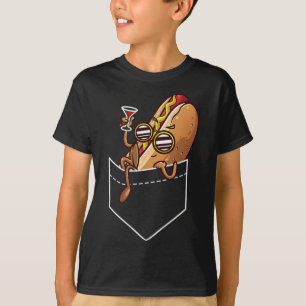 Cool Hot Dog Design For Men Women Kids Dish Hot Do T-Shirt