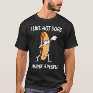 Cool Hot Dog For Men Women Sliced Bun Food Dish T-Shirt