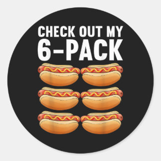 Cool Hot Dog Outfit For Men Women Adult Hotdog Lov Classic Round Sticker