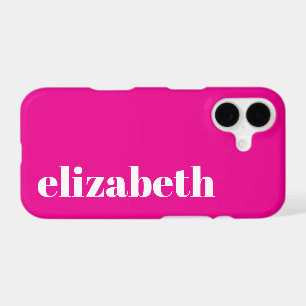 Cool Hot Pink and White Name Template