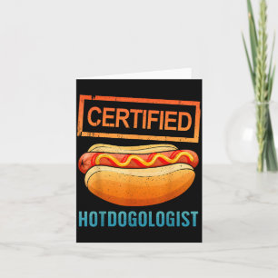 Cool Hotdog Outfit For Men Women Adult Hotdog Hot  Card
