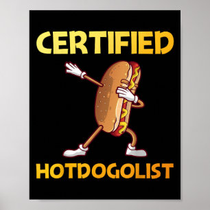 Cool Hotdog Outfit For Men Women Adult Hotdog Hot Poster