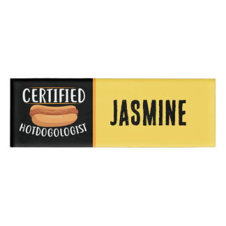 Cool Hotdog vendors or Business Name Tag