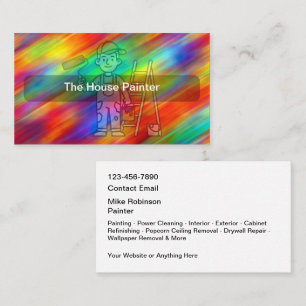 Cool House Painter Business Cards
