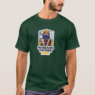 Cool Husband Father King For Dad Fathers Day famil T-Shirt