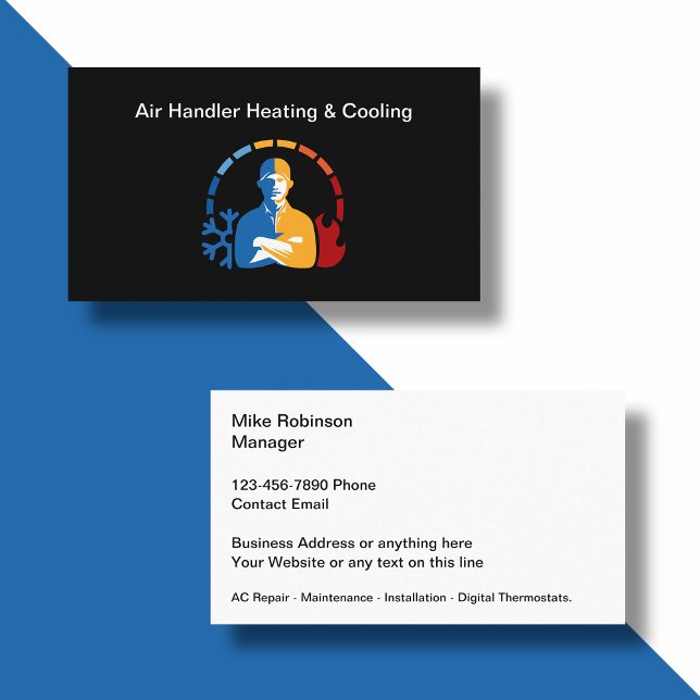 Cool HVAC Double Side Business Cards (Creator Uploaded)