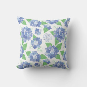 Cool hydrangea flowers cushion