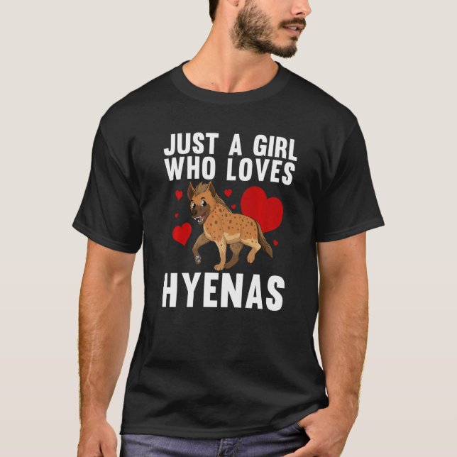Cool Hyena Women Girls Wildlife Africa Zoo Keeper  T-Shirt (Front)
