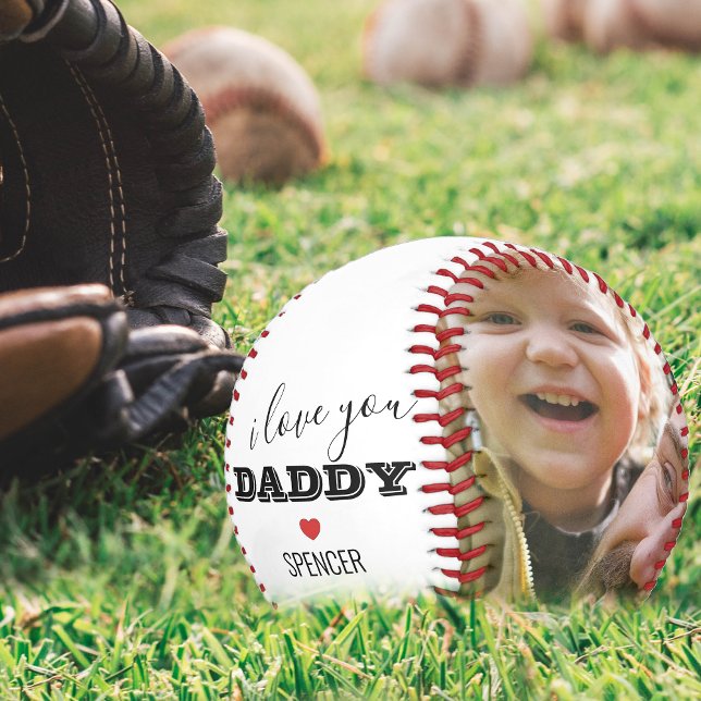 Cool I Love You 2 Photo Collage Unique Baseball (Creator Uploaded)