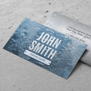 Cool Ice Age Fishing Guide Business Card