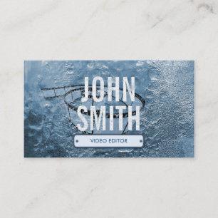 Cool Ice Age Video Editor Business Card