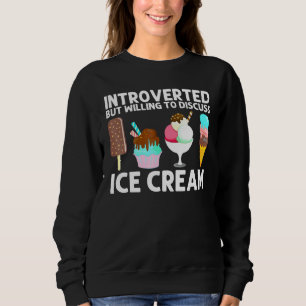 Cool Ice Cream Art For Men Women Gelato Cone Froze Sweatshirt