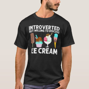 Cool Ice Cream Art For Men Women Gelato Cone Froze T-Shirt