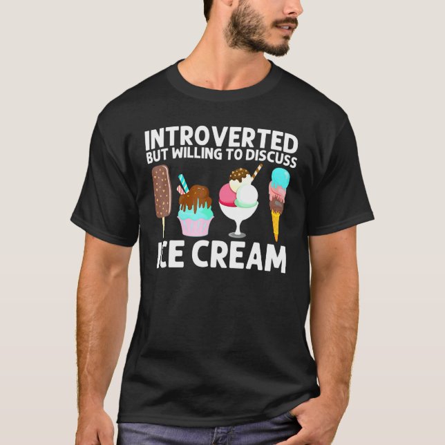 Cool Ice Cream Art For Men Women Gelato Cone Froze T-Shirt (Front)
