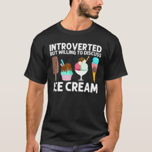 Cool Ice Cream Art For Men Women Gelato Cone Froze T-Shirt