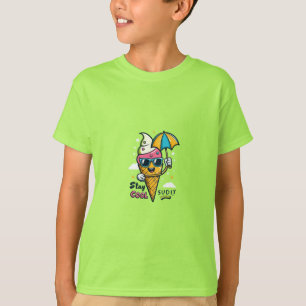 Cool Ice Cream Cone Character T-Shirt
