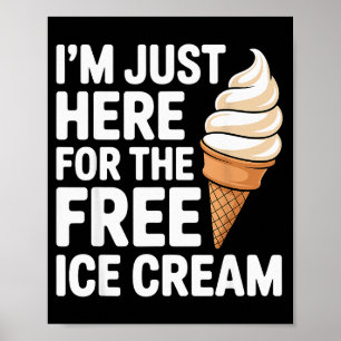 Cool Ice Cream Costume For Men Women Kids Adult Ic Poster
