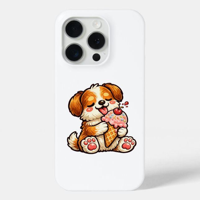 Cool Ice Cream Dog Case-Mate iPhone Case (Back)