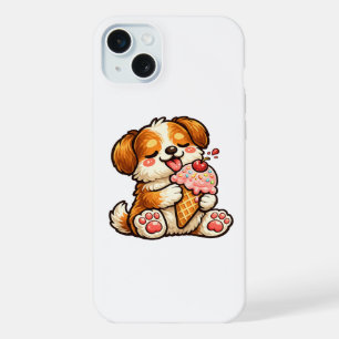 Cool Ice Cream Dog iPhone 15 Plus Case