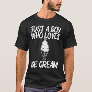 Cool Ice Cream For Boys Kids Frozen Food Dessert   T-Shirt