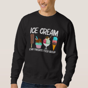 Cool Ice Cream For Men Women Gelato Cone Frozen De Sweatshirt