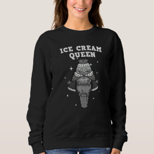 Cool Ice Cream For Women Girls Dairy Ice Cream Que Sweatshirt