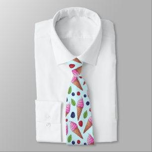cool ice cream tiled pattern tie