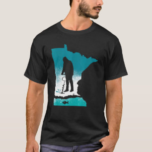 Cool Ice Fishing Minnesota State For Fishermen Pap T-Shirt