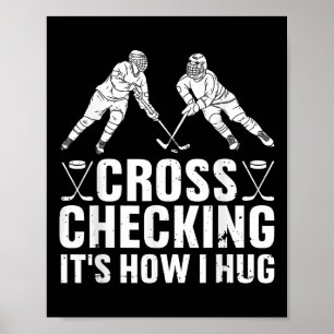 Cool Ice Hockey Art Men Women Boys Field Ice Hocke Poster