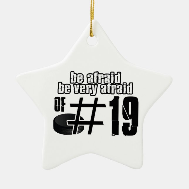 Cool Ice Hockey designs Ceramic Tree Decoration (Front)