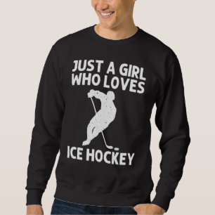 Cool Ice Hockey For Girls Kid Goalie Hockey Playe Sweatshirt
