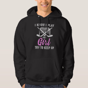 Cool Ice Hockey For Women Girls Field Hockey Team Hoodie